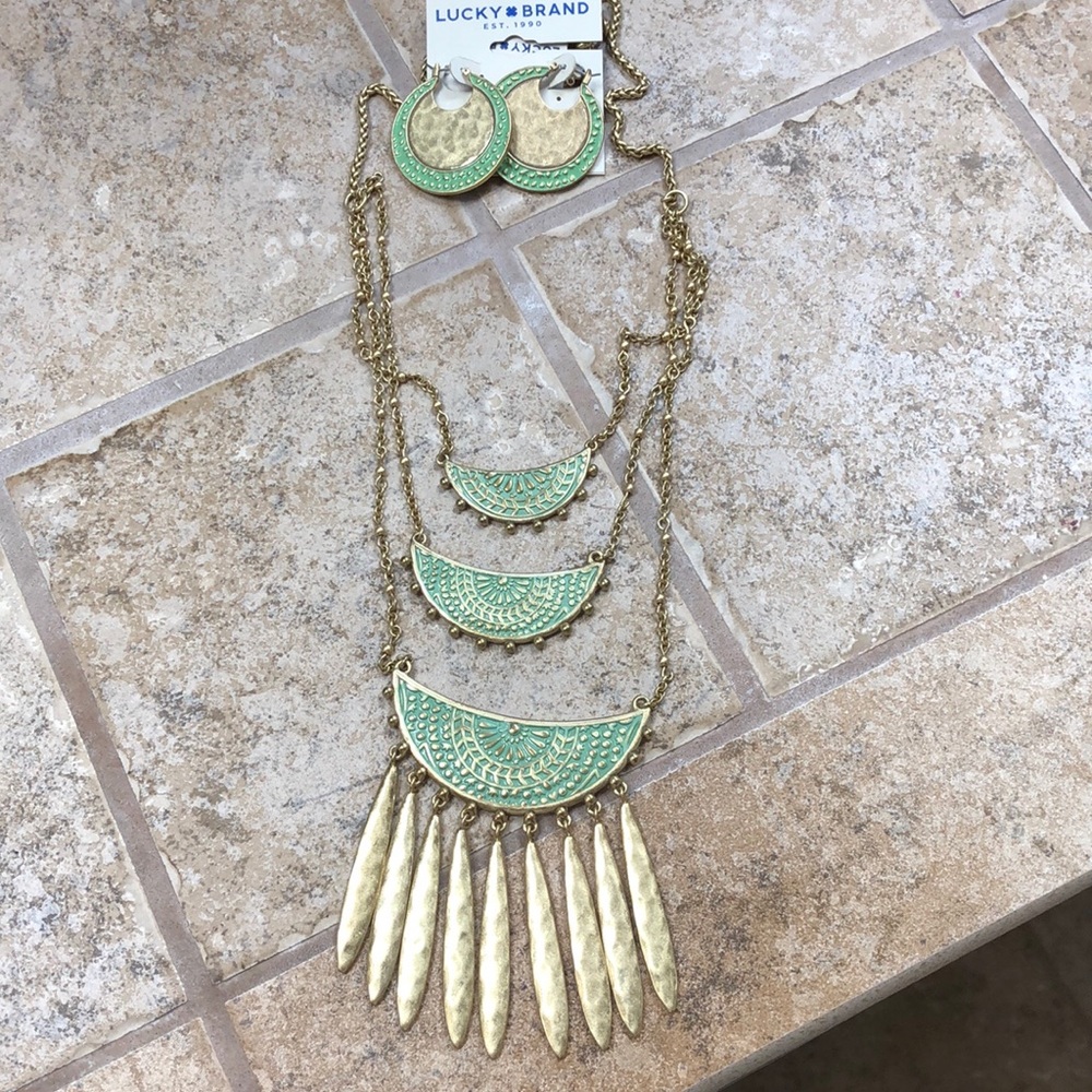 Lucky Brand Necklace and Earrings